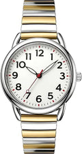 Women's Silver & Gold Watch with Interchangeable Bands