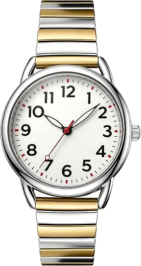 Women's Silver & Gold Watch with Interchangeable Bands