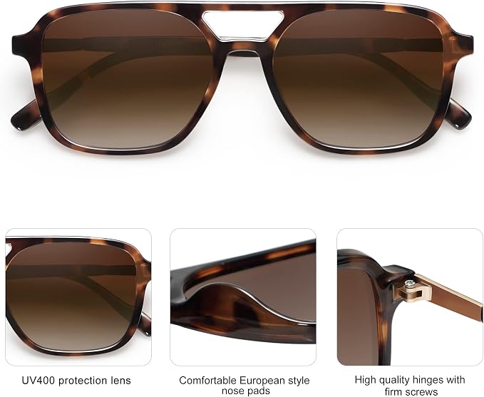 SOJOS SJ2202 Retro Aviator Sunglass