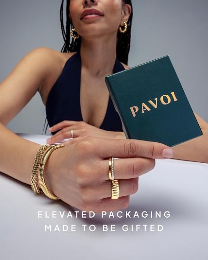 PAVOI 14K Gold-Plated Cubic Zirconia Tennis Bracelet